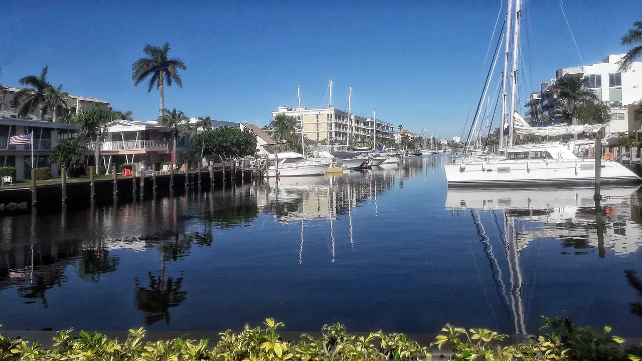 Yachts at anchor