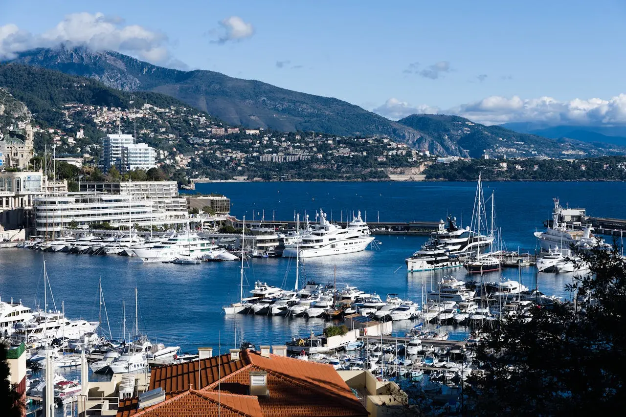 The yacht is docked at the pier