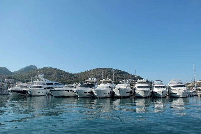 Yacht in the marina