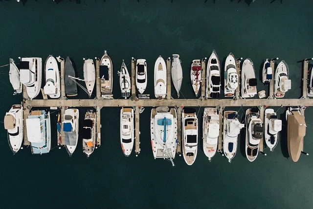 Yachts in the marina