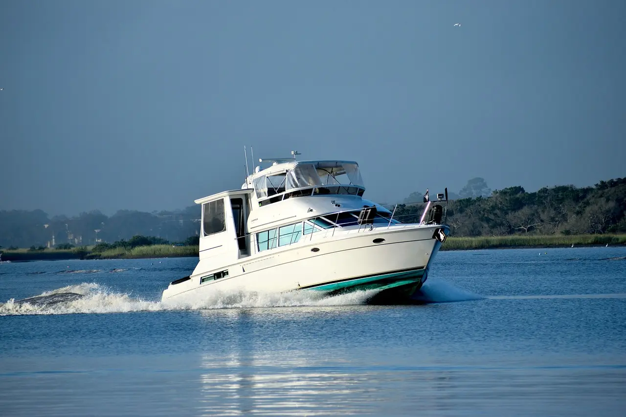 Yacht on the water