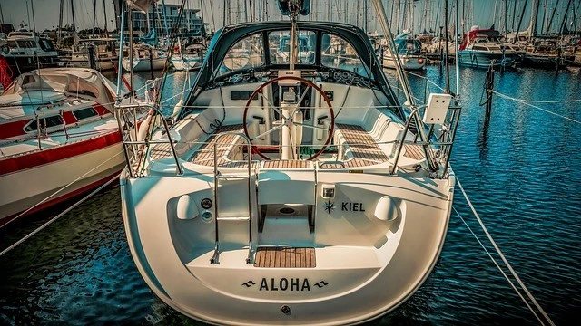 Yachts on the water