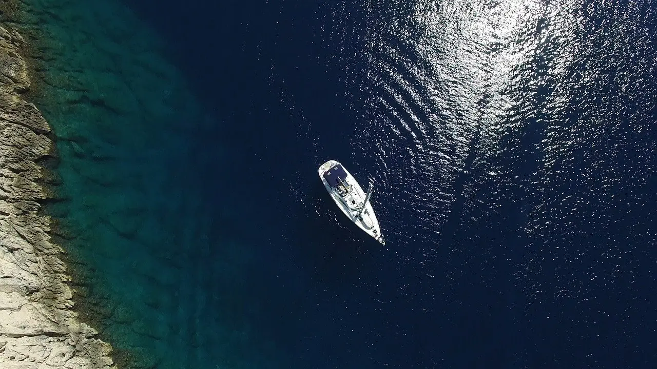 Yacht sailing on the water