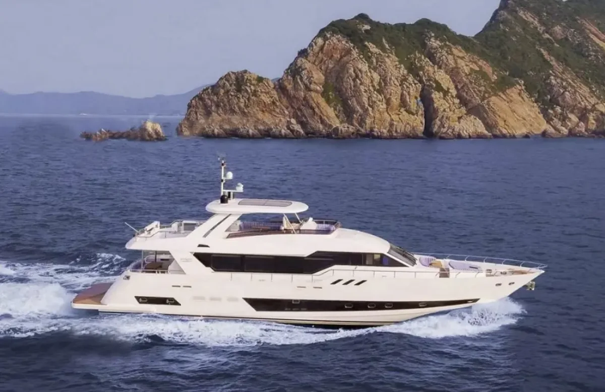 The Yacht Underwent Sea Trials at Sea