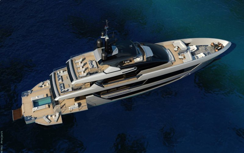 Riva's 42m Caravelle Semi-Displacement Superyacht