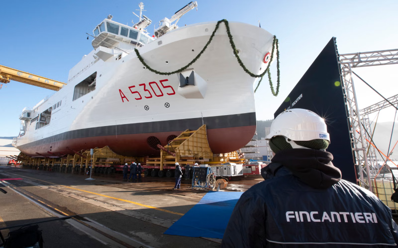 Italian Navy Quirinale Survey Ship
